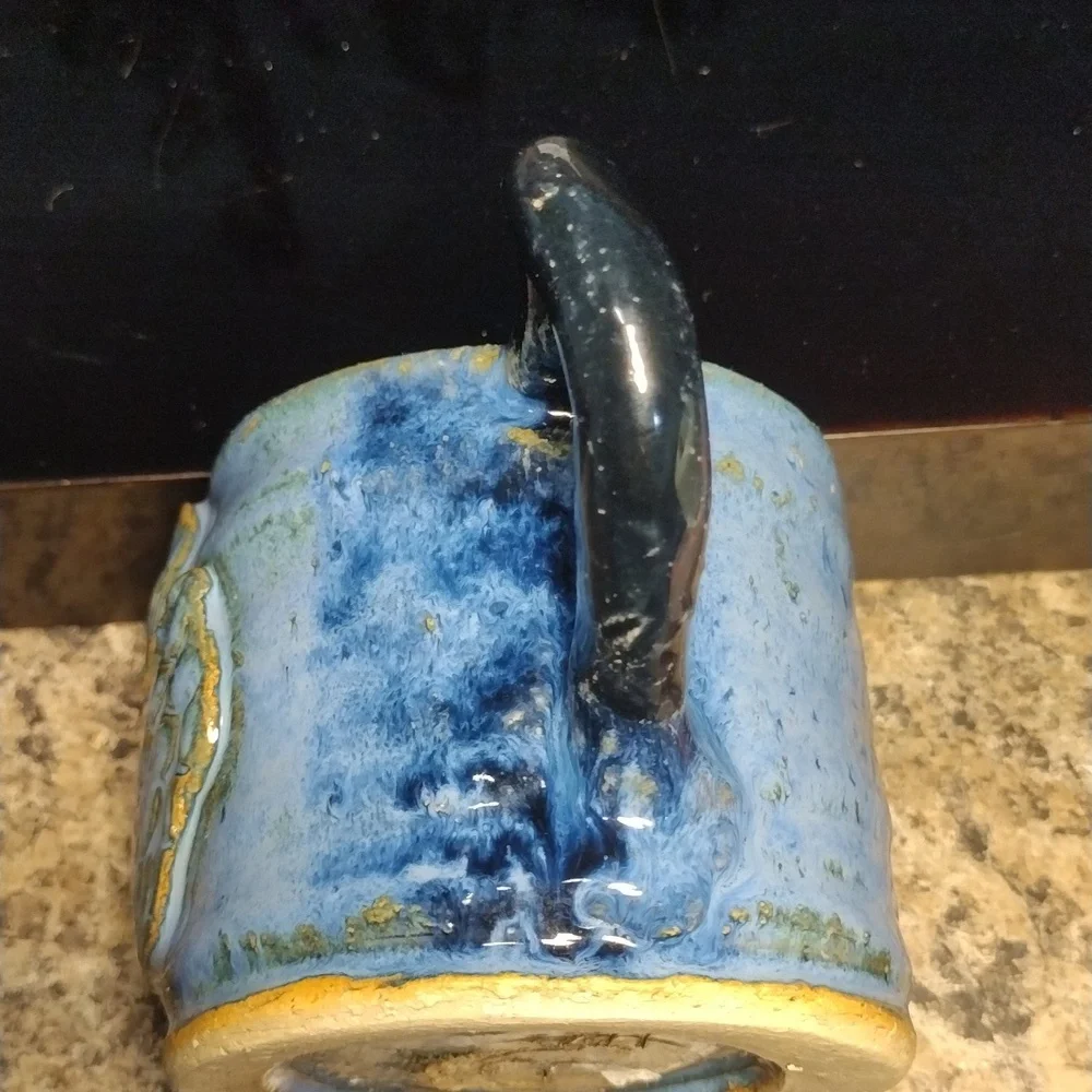 Blue Hand Built Mug/Cup